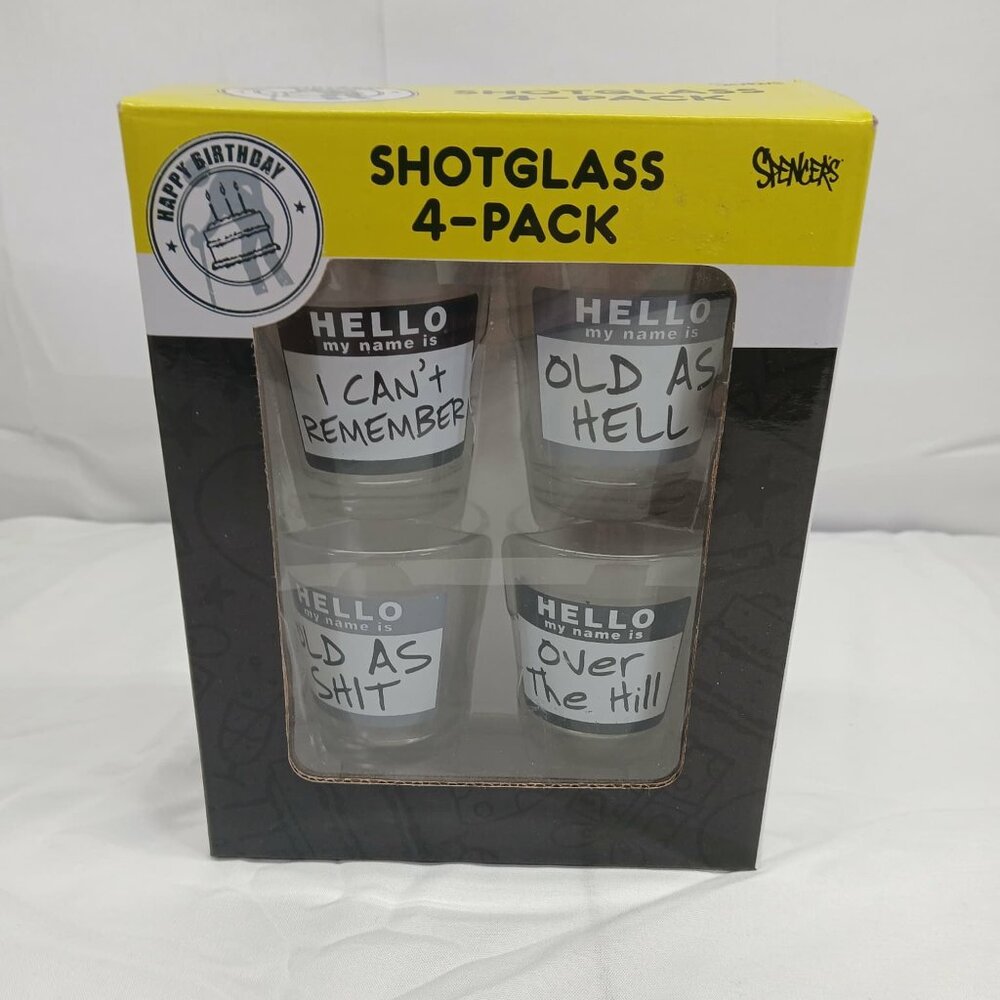 Spencers Shotglass 4 pack